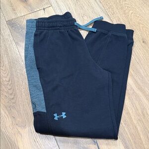 Under Armour Kids' Black and Gray Joggers